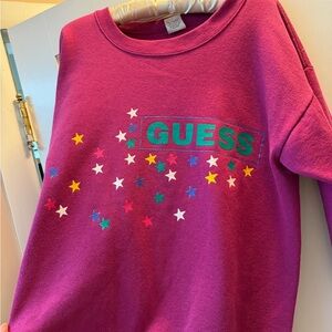 Guess Fuchsia Star Sweatshirt